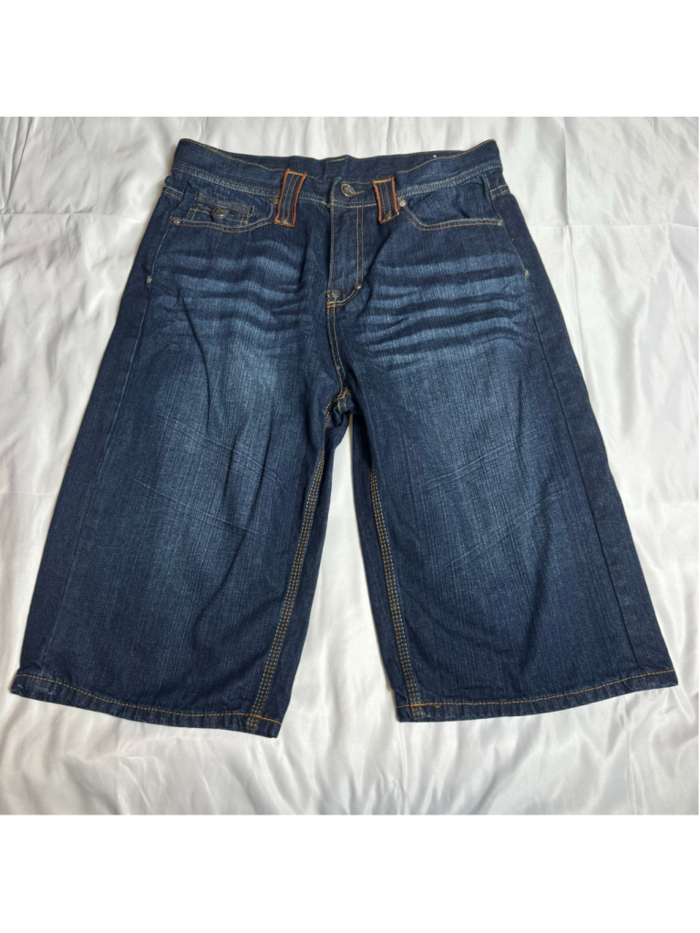 Men's Vintage Y2K Blac Label I Fear No Evil Baggy Denim Jorts Men’s 34
